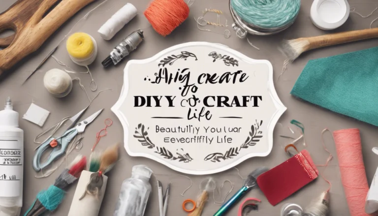 Comment réaliser des bricolages DIY pour embellir votre quotidien ?